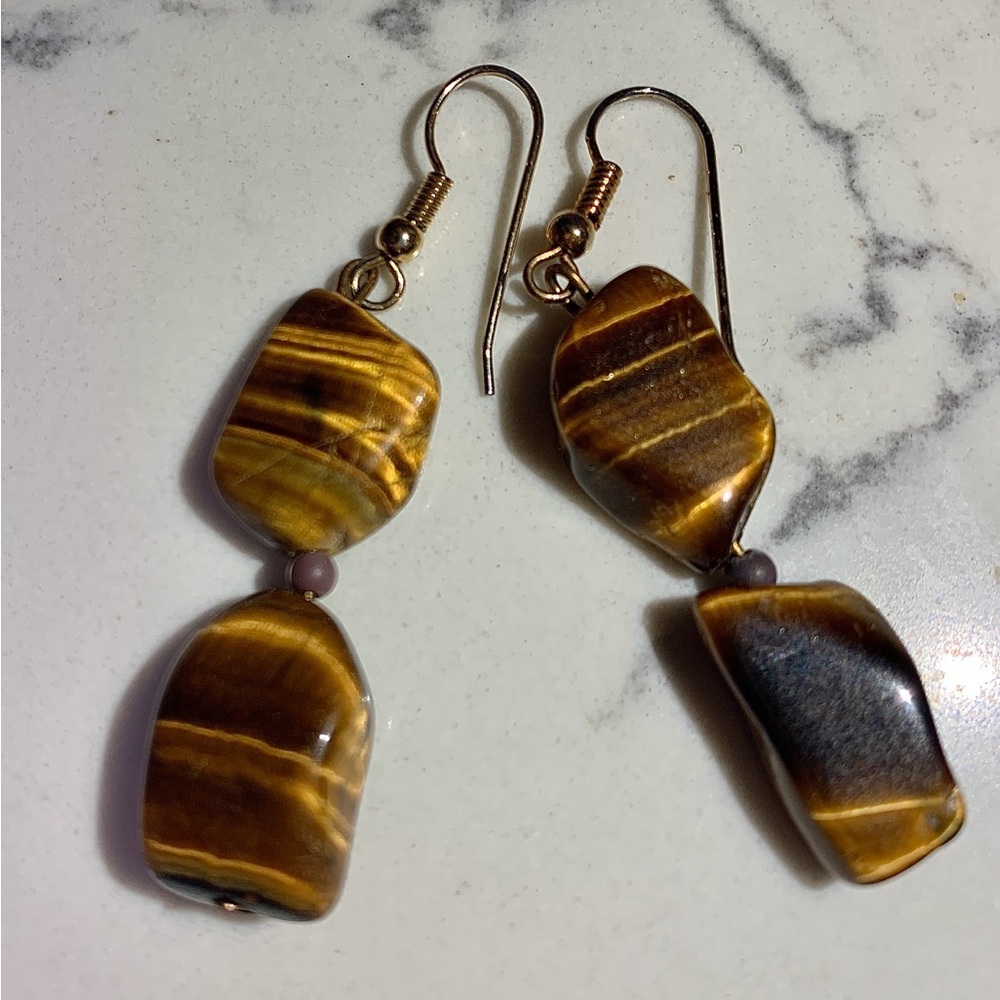 Tiger’s Eye Quartz Earrings